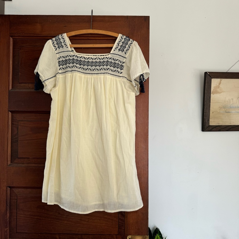 Ruff Hewn Embroidered Dress